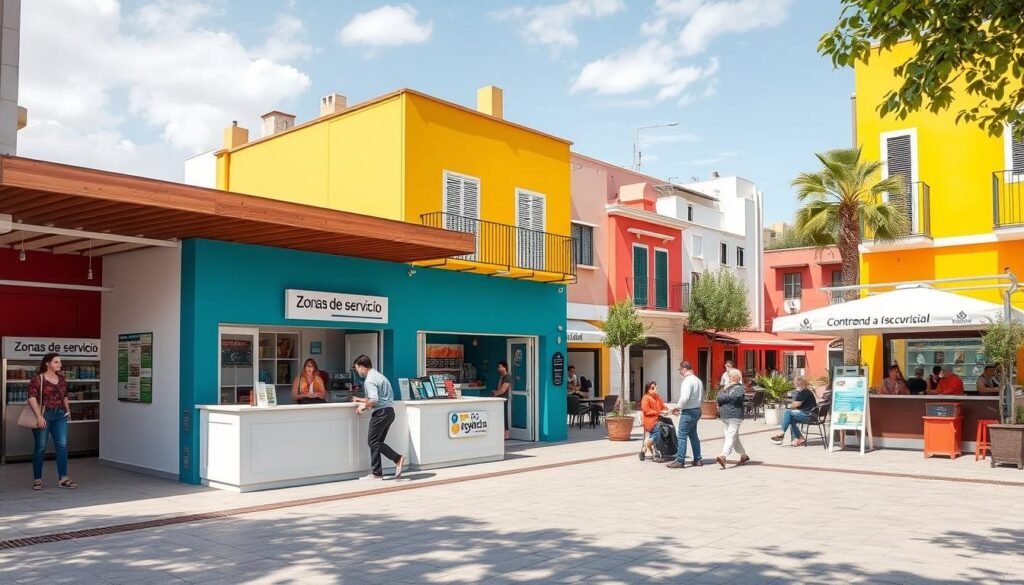 Zonas de servicio en Málaga